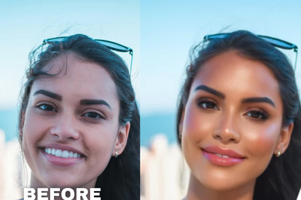 نمونه پرامپت میکاپ شیک و لاکچری